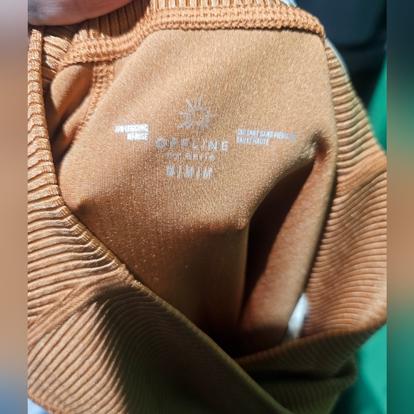 Aerie Offline Medium NWT Ribbed Copper 7/8 Legging Hi-Rise - Picture 4 of 4